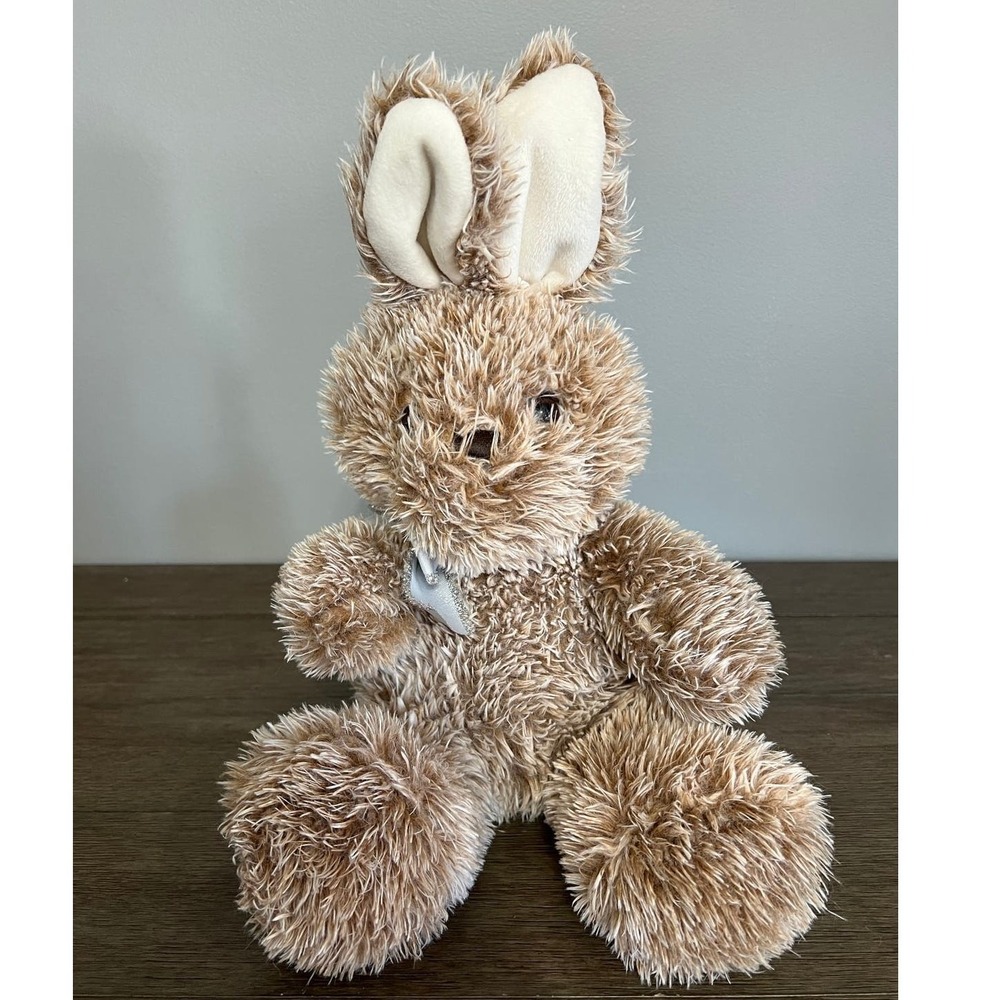Walmart Natural Bunny Plush Light Brown Shaggy Stuffed Animal Rabbit 12"